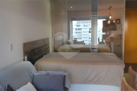 Apartamento com 34 m², 1 suíte, 1 vaga, andar alto, ar condicionado, porteira fechada, lazer