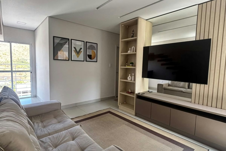 Apartamento à venda com 3 quartos, sendo 1 suíte, em Residencial Summer Ville, Poços de Caldas - MG