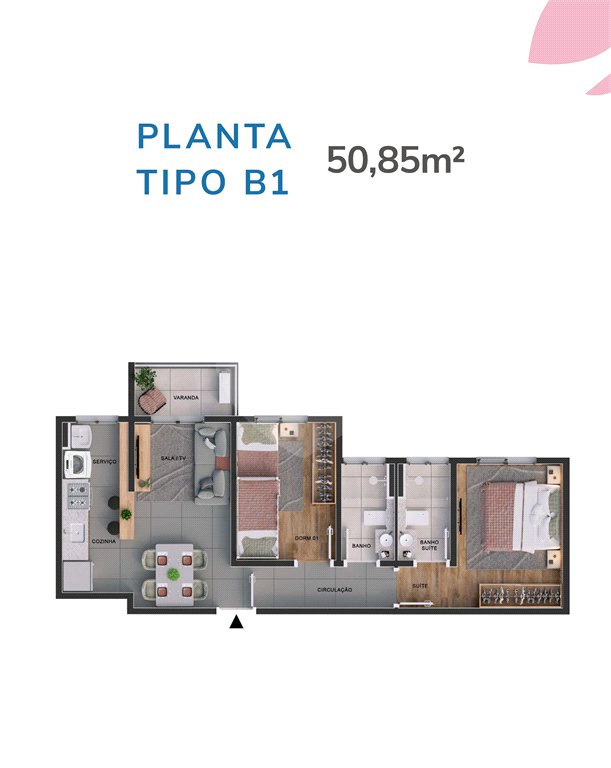 Apartamento à venda com 2 quartos, sendo 1 suíte, em Vila Rica, Sorocaba, SP