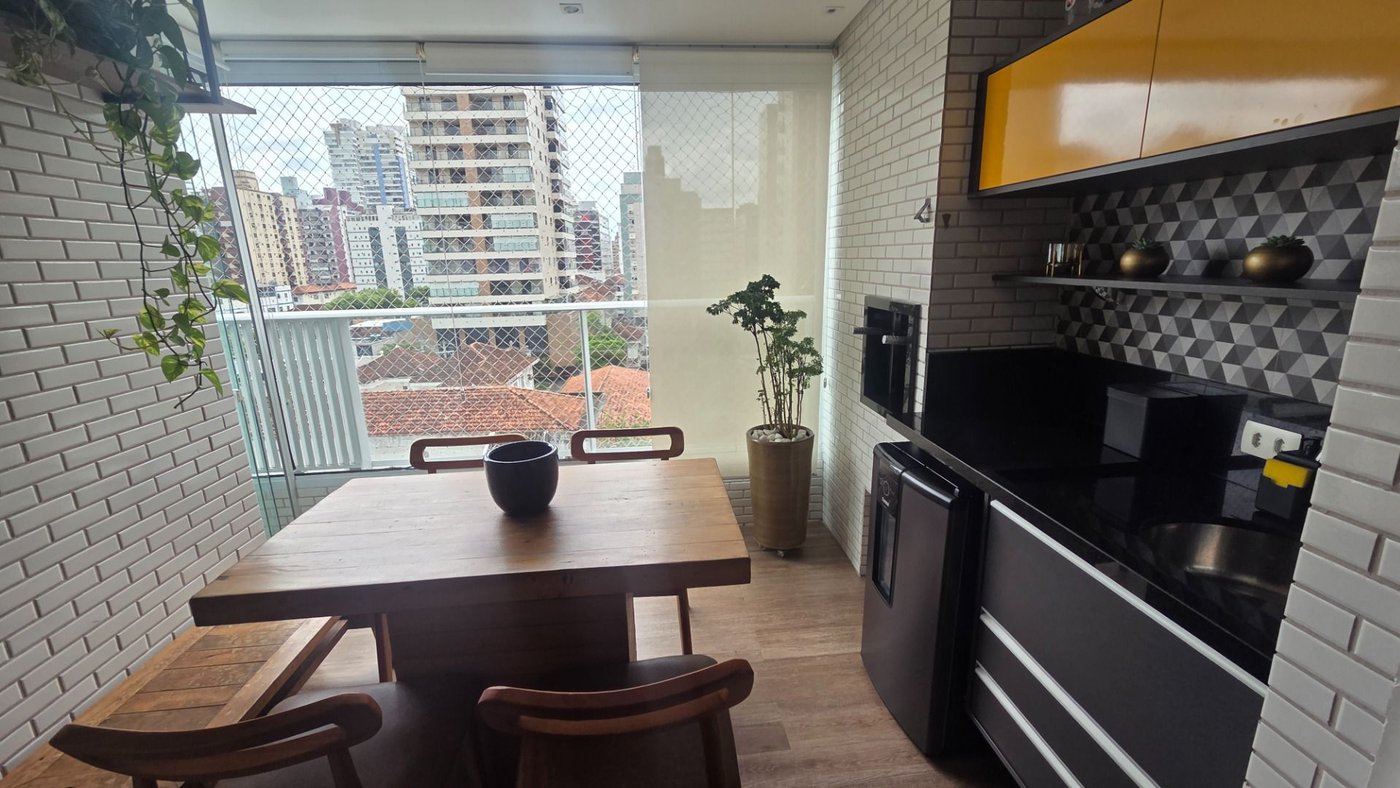 Apartamento com 2 dormitórios à venda, 95 m² por R$ 1.320.000,00 - Pompéia - Santos/SP