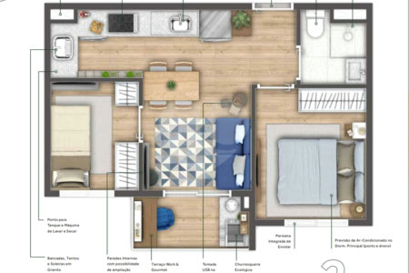 Apartamento à venda com 2 quartos em Campos Elíseos, São Paulo, SP