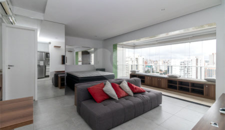 Apartamento para alugar com 1 quarto em Campo Belo, São Paulo, SP