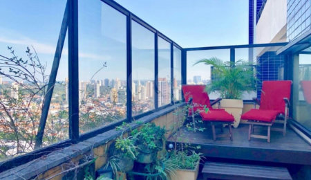 Cobertura à venda ou para alugar com 2 suítes em Chácara Santo Antônio, São Paulo, SP