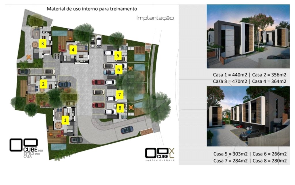 Casa à venda com 3 suítes no condomínio Cube Jardim Guedala, São Paulo - SP