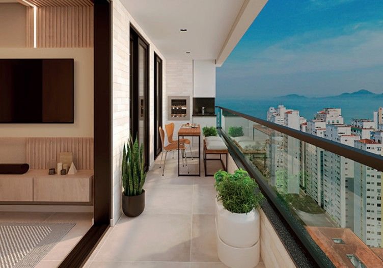Apartamento à venda, 84 m² por R$ 1.377.600,00 - Boqueirão - Santos/SP