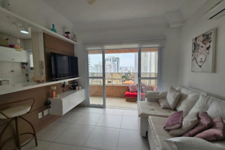 Apartamento com 1 dormitório, 45 m² - venda por R$ 670.000,00 ou aluguel por R$ 5.000,00/mês - Boqueirão - Santos/SP