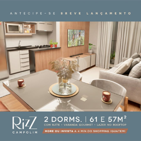 Apartamento à venda com 2 quartos, sendo 1 suíte, em Parque Campolim, Sorocaba, SP