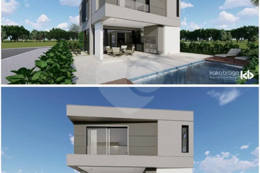Casa em construção com 3 suítes no Condomínio Damha 2, na cidade de Piracicaba - SP.