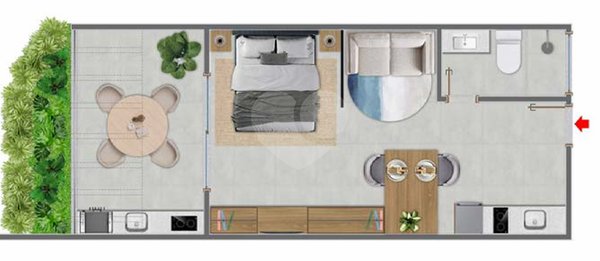 Apartamento 40m² 2
