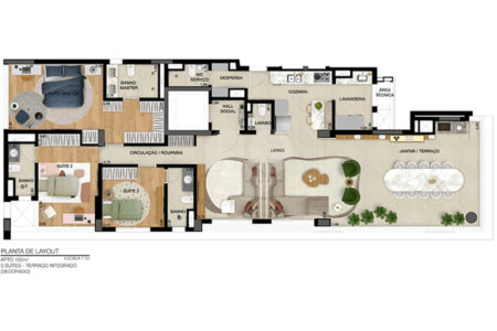 Apartamento à venda com 4 quartos, sendo 3 suítes, em Parque da Mooca, São Paulo, SP