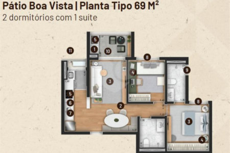 Apartamento à venda com 1 suíte em Jardim do Paço, Sorocaba, SP