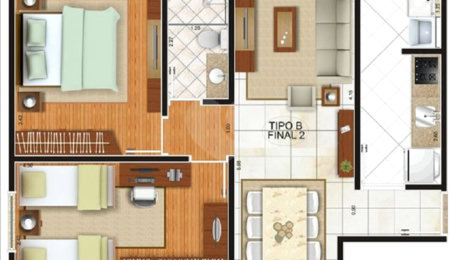 Apartamento à venda com 2 quartos em Chácara Bela Vista, Poá, SP