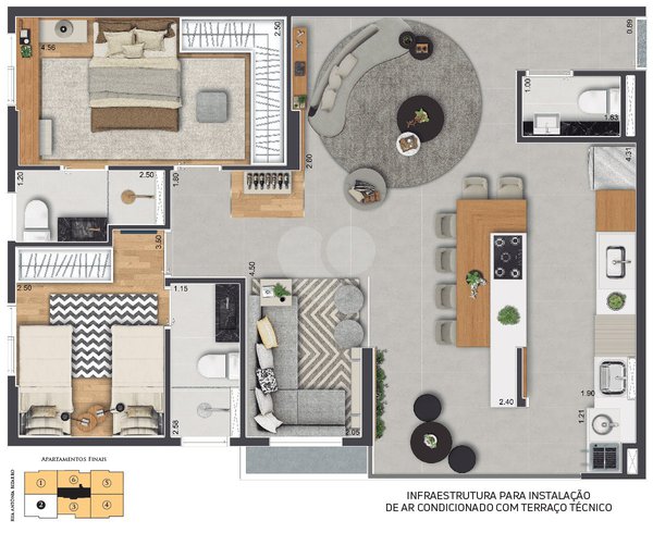 Apartamento 82m² 3