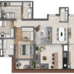 Apartamento à venda com 3 suítes em Mirandópolis, São Paulo, SP