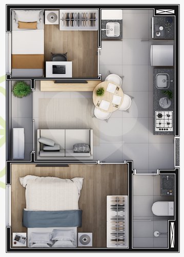 Apartamento 35m² 5