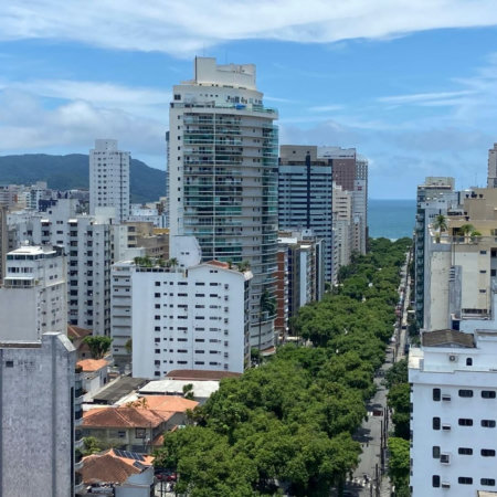Apartamento com 3 dormitórios para alugar, 198 m² por R$ 16.000,02/mês - Gonzaga - Santos/SP