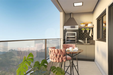 Apartamento à venda com 2 quartos, sendo 1 suíte, em Residencial Jardins da Catalunha, Atibaia, SP
