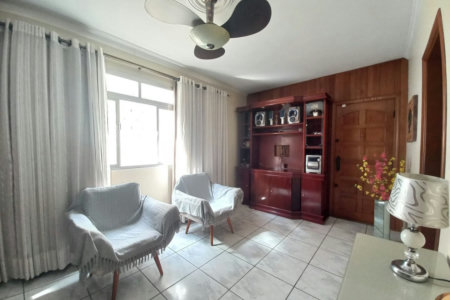 Belíssimo Apartamento de Frente, 3 Quartos, com Garagem Fechada, à Venda no Marapé – Santos/SP