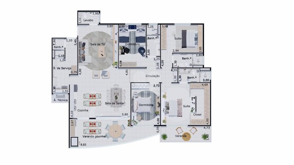 Apartamento 168m² 8
