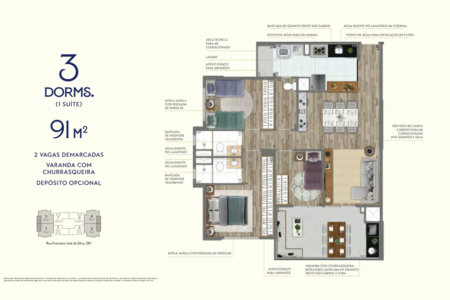 Apartamento à venda com 3 quartos, sendo 1 suíte, em Vila Andrade, São Paulo, SP