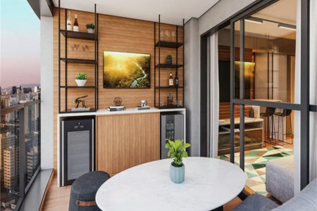 Apartamento à venda com 1 suíte em Santo Amaro, São Paulo, SP