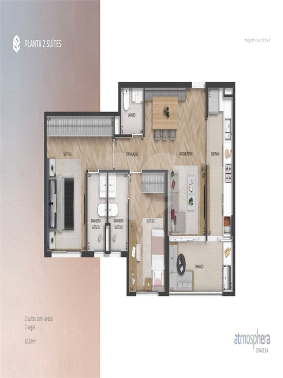 Apartamento à venda com 3 suítes no Centro, Indaiatuba, SP