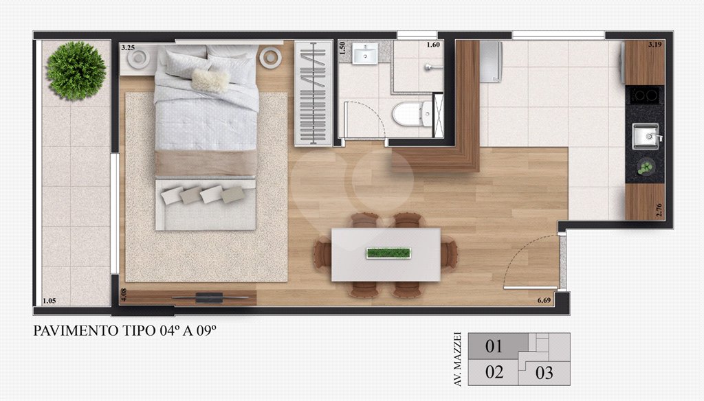 Apartamento à venda com 1 quarto em Vila Mazzei, São Paulo, SP