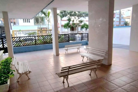 Apartamento próximo da praia com 1 dormitório, 2 banheiros à venda, 55 m² por R$ 420.000 - Pompéia - Santos/SP
