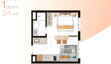 Apartamento à venda com 1 quarto em Vila Pompéia, São Paulo, SP