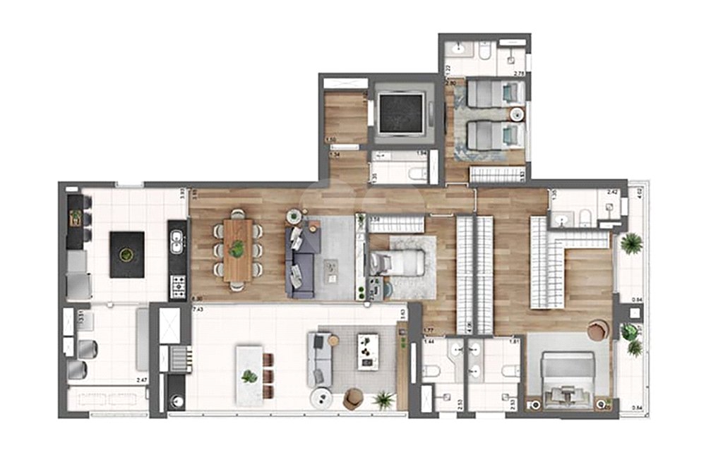 Apartamento à venda com 4 suítes em Perdizes, São Paulo, SP