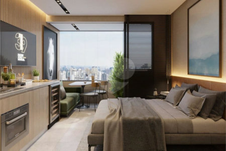 Studio à venda com 1 quarto em Cerqueira César, São Paulo, SP