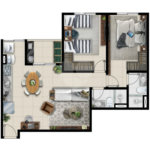 Apartamento à venda com 2 quartos, sendo 1 suíte, em Atibaia Jardim, Atibaia, SP