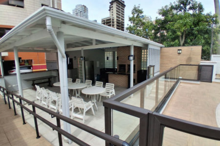 Apartamento com 3 dormitórios para alugar, 135 m² por R$ 6.500,00/mês - Pompéia - Santos/SP