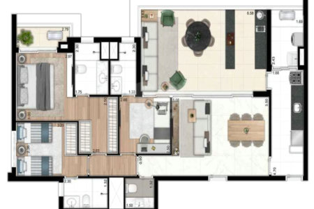 Apartamento à venda com 3 suítes em Vila Dom Pedro I, São Paulo, SP