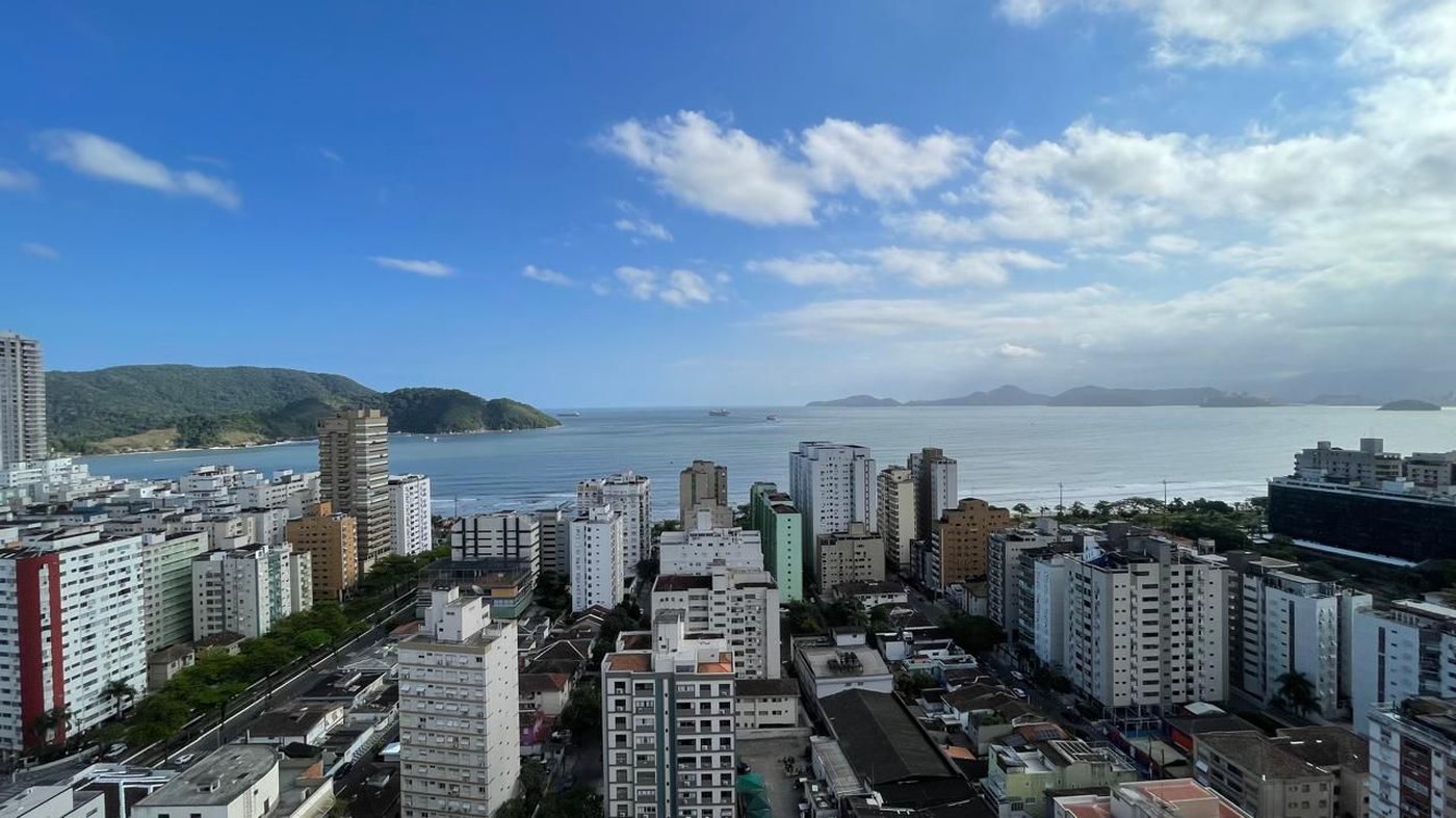 Apartamento com 2 dormitórios à venda, 100 m² por R$ 2.300.000,00 - Aparecida - Santos/SP