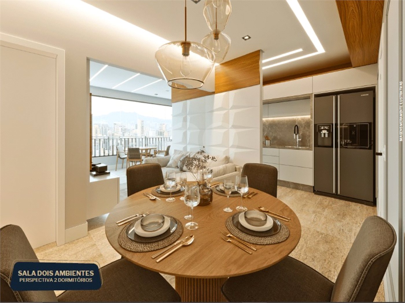 APARTAMENTO A VENDA NO BAIRRO JARDIM DAS COLINAS COM 2 DORMITORIOS, 1 SUITE, 1 VAGA, METRAGEM 56M²,