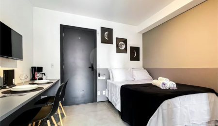Studio à venda com 1 suíte em Indianópolis, São Paulo, SP