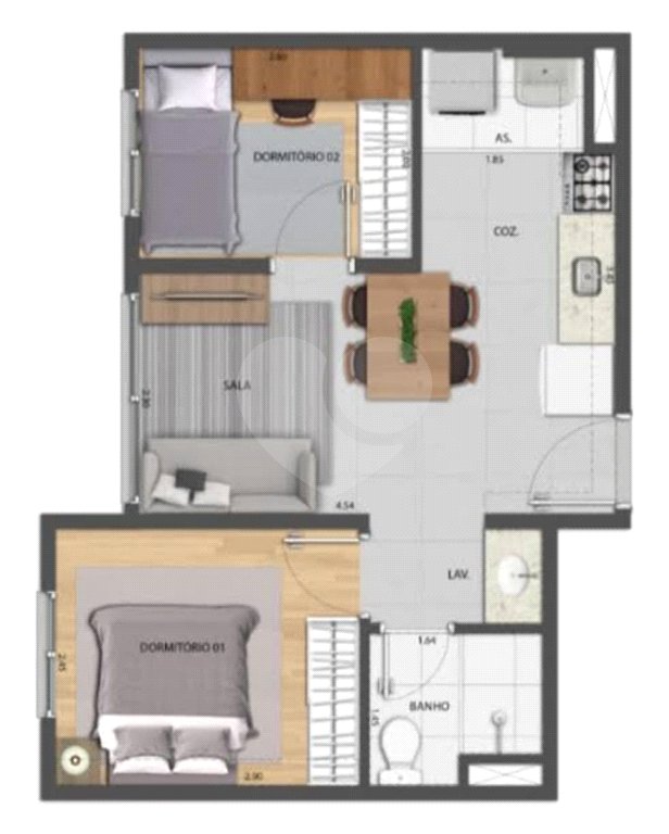 Studio à venda com 2 quartos em Várzea da Barra Funda, São Paulo, SP