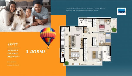 Apartamento Residencial à venda, Encruzilhada, Santos - AP1060.