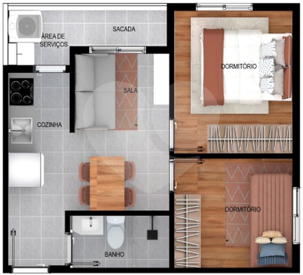 Apartamento 35m² 2