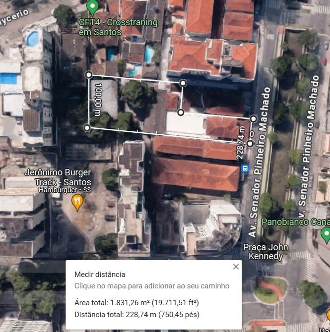 Terreno à venda, 2361 m² por R$ 14.000.000,00 - José Menino - Santos/SP