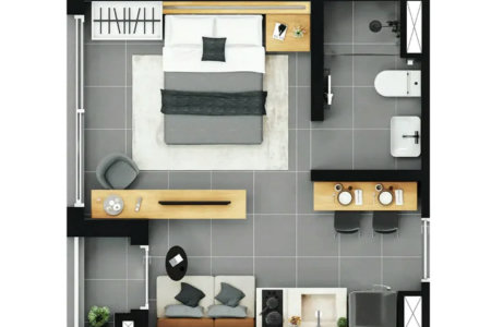 Apartamento à venda com 1 quarto em Pinheiros, São Paulo, SP