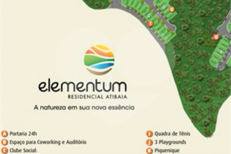 Terreno à venda no condomínio Elementum Residencial Atibaia, Atibaia - SP