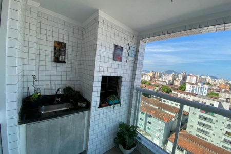 Apartamento à Venda no Embaré – Santos | 74 m² | 2 Dormitórios (1 Suíte) | Varanda Gourmet | Lazer Completo
