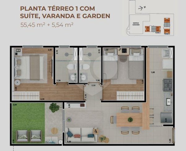 Apartamento 55m² 3