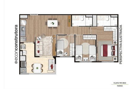 Apartamento à venda com 2 quartos, sendo 1 suíte,  em Jaguaré, São Paulo, SP