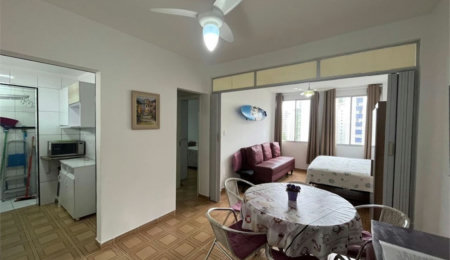 Apartamento com 1 dormitório à venda, 58 m² por R$ 400.000,00 - Barra Funda - Guarujá/SP