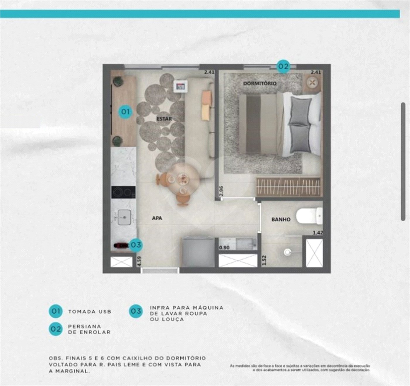 Apartamento à venda com 1 quarto em Pinheiros, São Paulo, SP