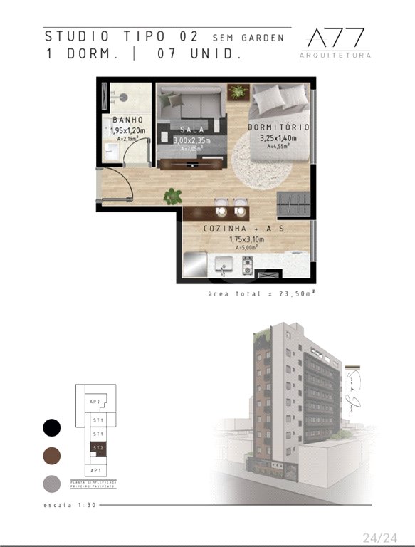 Apartamento à venda com 1 quarto em Quarta Parada, São Paulo, SP