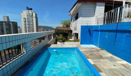Cobertura com 4 dormitórios à venda, 400 m² por R$ 2.580.000,00 - Ponta da Praia - Santos/SP